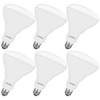 Luxrite BR40 LED Light Bulbs, 13W=85W, 4000K Cool White, Dimmable, 1100 Lumens, E26 6 Pack