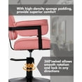 thumbnail image 6 of Professional All Purpose Wider Hydraulic Barber Chair Heavy Duty Hair Stylist Salon Beauty Spa Equipment(Pink), 6 of 15
