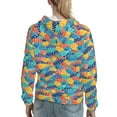 thumbnail image 7 of Xecao Colorful Fish 1 Pattern Hoodies for Women Sweatshirts Long Sleeve Sweatshirts Pullover Outfits with Pocket-Medium, 7 of 7