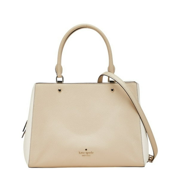 Pre-Owned Kate Spade Layla Shoulder Bag/Handbag, 2-Way, Beige/White Leather, Women's (Good)