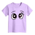 thumbnail image 4 of enyan Boys T Shirts Unisex Soft Kids Crewneck Cotton Tshirts Short Sleeve Solid Girls Tee Shirts,Purple,11-12 Years, 4 of 4