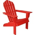 thumbnail image 5 of Resin TEAK HDPE Poly Lumber Adirondack Chair, Red, Adult-Size, Weather Resistant for Patio Deck Garden, Backyard & Lawn Furniture, Easy Maintenance & Classic Adirondack Chair Design, 5 of 5