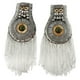 thumbnail image 2 of 1 Par Cadena Tassel Ecaulette Hombro Nudo Ecaulet Hechos Emblema Insignias, 2 of 9
