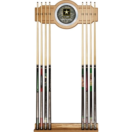 U.S. Army Digital Camo Billiard Cue Rack with Mirror