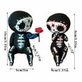thumbnail image 3 of kayannuo Sugar Skull Coulp Figurine Statues Table Decor Hand Crafts Resin Ornament, 3 of 9