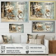 thumbnail image 4 of Designart "Bicycle Calm Pedaling I" Transportation Floater Framed Canvas Art Print, 4 of 7