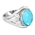 thumbnail image 3 of Blue Quartz Women Jewelry 925 Sterling Silver Ring, 3 of 9