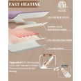 thumbnail image 6 of Heated Throw Blanket 50"x60" ,Soft Flannel & Waffle Texture Electric Blanket, 4 Heat Settings, 4 Hour Auto Shut Off, Overheat Protection, Machine Washable, for Bed, Sofa, Couch, Office, 6 of 8