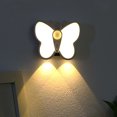 thumbnail image 4 of Luz nocturna de mariposa con sensor de movimiento recargable por USB para escaleras de pasillo FLhrweasw, 4 of 9