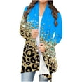 thumbnail image 2 of Edvintorg Women Open Front Cardigan Jacket Long Sleeve Fashion Floral Print Casual Cardigan Top Blouse Cardigan Coat Lightweight Soft Fall Outfits for Women, 2 of 6