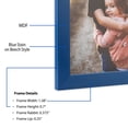 thumbnail image 3 of ArtToFrames 6" x 8" Blue Picture Frame, 6x8 inch Blue MDF Poster Frame (WOM-4118), 5 Pack, 3 of 7