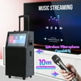 thumbnail image 6 of Professional Karaoke Machine with Lyrics Display Screen for Adults, 2 Wireless Microphones, LED Lights, Portable PA Speaker System, 6 of 8