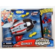 Marvel Superhero Squad Battle Vehicle - Quinjet With Spider-Man And Iron Fist