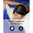 thumbnail image 5 of Heated Eye Mask for Dry Eyes - Silk Cordless Warm Eye Compress Moist Heat, FSA HSA Eligible, Eye Heating Pad for Stye Treatment, Tired Eyes, Sleep, Travel, Washable, Rechargeable, Black, 5 of 10