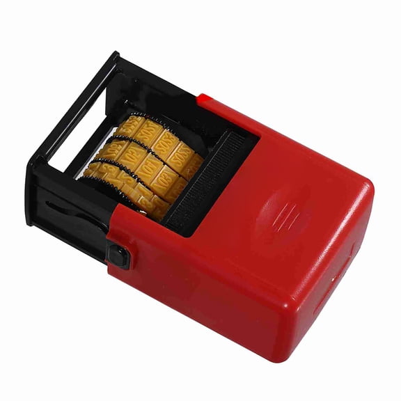 Nieyigj Handheld Portable Date Stamp Printer Quick-Drying Ink Date Printing Coding Machine for Food Plastic Bag Bottle Metal Cans Paper (Entity Font Edition, 4.0 inches / 10.1 cm)