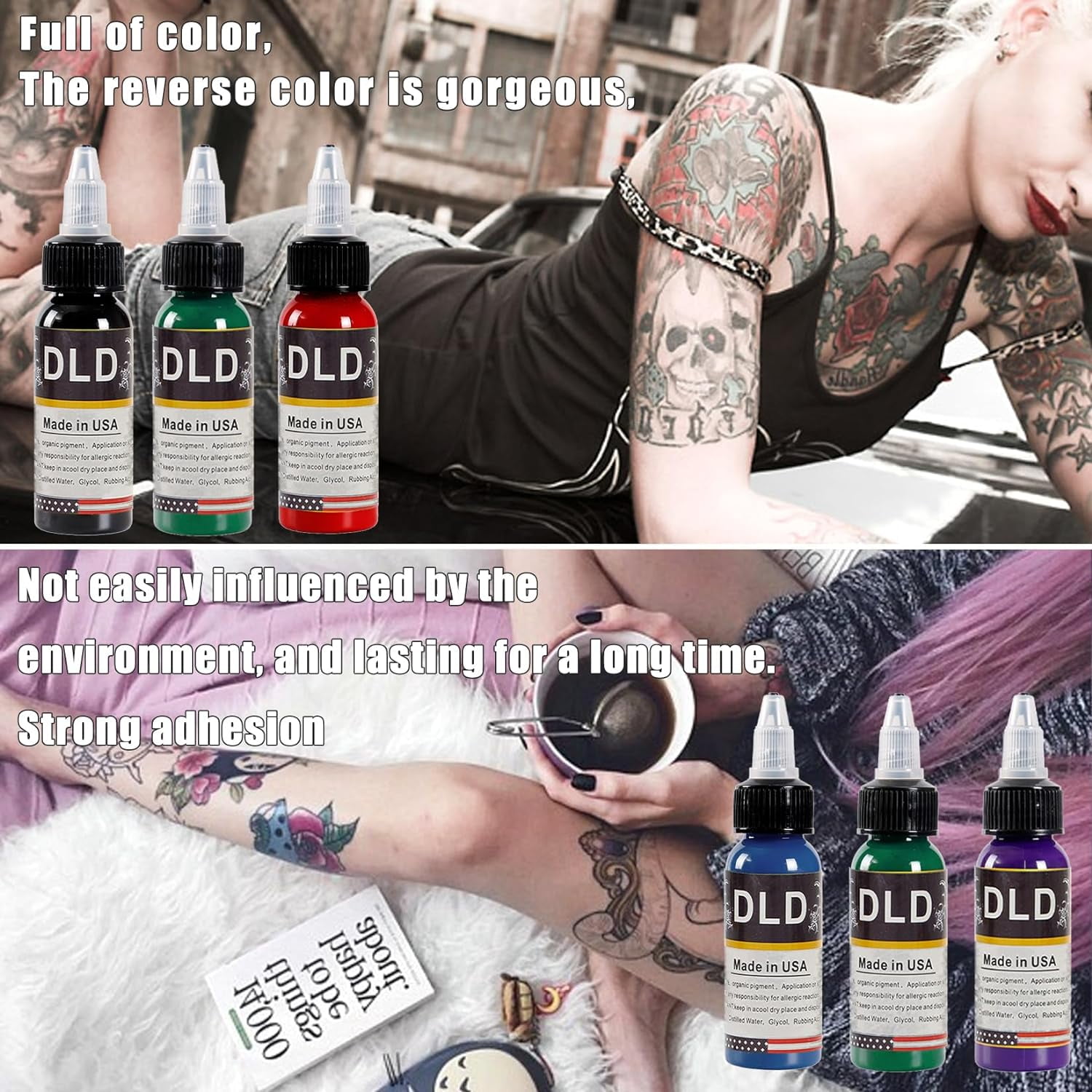 BaodeLi Tattoo Wholesale - New BaodeLi Tattoo Ink 7 Colors Set 1oz  30ml/Bottle Tattoo Pigment Kit