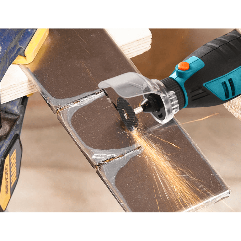 TACKLIFE Rotary Tool 200W Power Variable Speed with 170 Accessories for Crafting Projects RTD36AC Blue