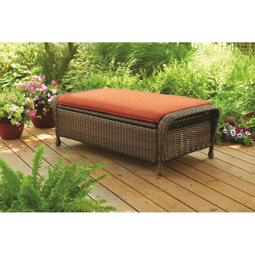 Better Homes and Gardens Azalea Ridge Outdoor Storage Ottoman