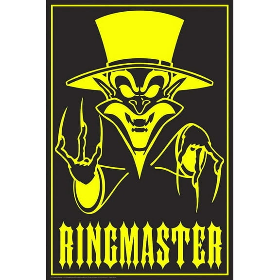 BUY ART FOR LESS Officially Licensed ICP Ringmaster Non Flock Blacklight 24 x 36 Inch Art Poster - Decorative Print - Poster Paper - Ready to Frame