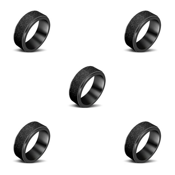 Sonducket Anillo giratorio giratorio para mano, joyería antiestrés, para aliviar el estrés, informal, a prueba de herrumbre, portátil, Type2 NO2