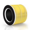 thumbnail image 1 of HSIAMEN RP-AP088-F1 Compatible with RENPHO Air Purifier Replacement Filter RP-AP088W RP-AP088 RP-AP088B 5-Stage H13 True HEPA Filters w/Activated Carbon Filtration for Pet Allergy Yellow 1-Pack, 1 of 5