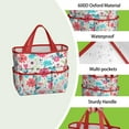 thumbnail image 4 of Garden Tool Bag,Pioneer Flower Floral Print Pattern Garden Tool Organizer,Garden Gifts,Waterproof Multi-Pocket Garden Tool Storage 11.8x5.5x11.4 Inch(Tools NOT Included), 4 of 6