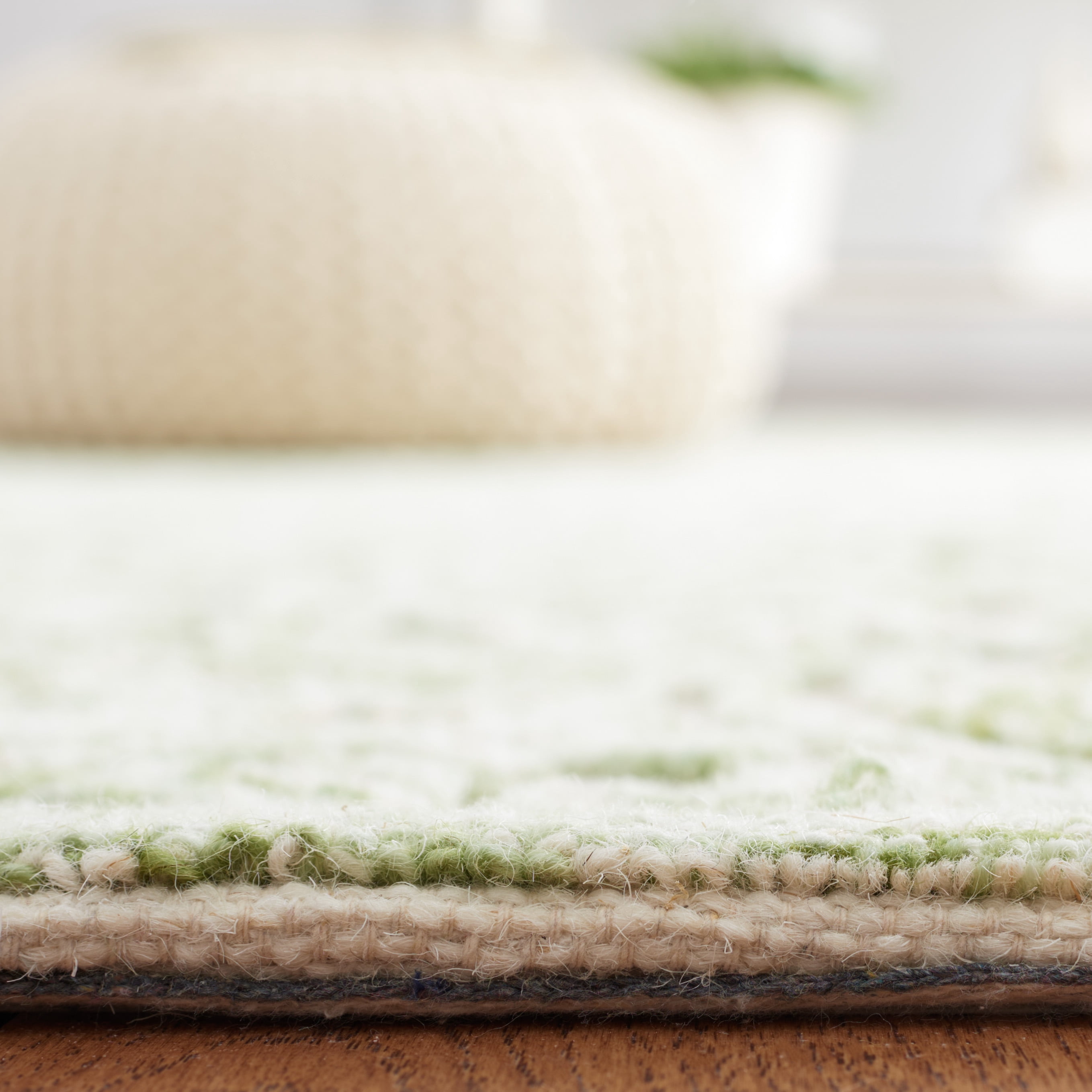 SAFAVIEH Trace Burton Geometric Area Rug, Ivory/Green, 9' x 12'