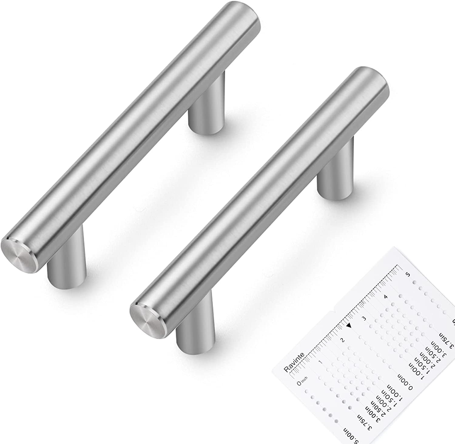 Zoizocp 24 Pack 4" Pulls Brushed Nickel Stainless Steel