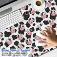 thumbnail image 2 of Long Mouse Pads for Desk,White Cow Black Spot Pattern Desk Mats on Top Of Desks, Desk Mouse Pad Extra Large with 3mm Non-Slip Base and Stitched Edge for Gaming,Office,Work,Home 47.3"x23.6", 2 of 6