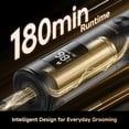 thumbnail image 3 of Dreame T3 Electric Trimmer Grooming Kit, 7000 RPM Motor, Dual Speed Control, Adjustable Blade, LED Display, 180-Min Runtime, USB-C Charging, Beard & Body Trimmer for Men, 3 of 9