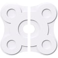 thumbnail image 1 of Ekena Millwork CMP18LA2-03000 18 in. OD x 3 in. ID Square Luna Architectural Grade PVC Contemporary Ceiling Medallion - 2 Piece, 1 of 1