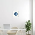 thumbnail image 2 of Stupell Industries Abstract Blue Evil Eye Symbol Graphic Art Gray Framed Art Print Wall Art, Design by Ziwei Li, 2 of 7