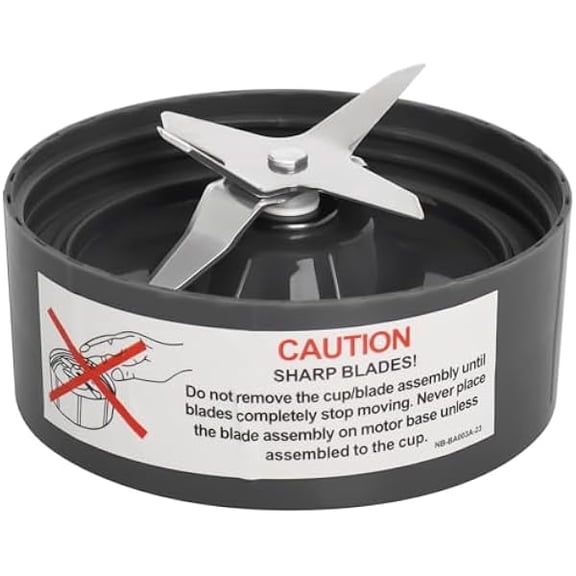NB-202 Blender Extractor Blade Replacement for NutriBullet Prime 1000W, Upgraded Stainless Steel Cross Cutter Part with Rubber Seal Gasket, Durable Juicer Spares