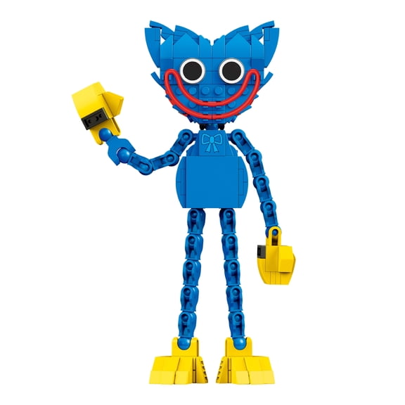 Brickcraft Poppy Playtime Huggy Wuggy Brick Building Kit (240 Pieces), Horror Figure, Various Poses, Creepy Monster Figure Toy Model, Gift For Kids, Adults, Brick And Horror Lovers