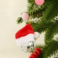 thumbnail image 1 of Pack de 10 adornos navideños de bolas de espuma roja con cuerdas para colgar 15 x 12 x 3 cm decoración festiva para el árbol del árbol ideal para fiestas navideñas en casa. Adornos colgantes con, 1 of 7