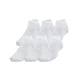 thumbnail image 1 of Calcetines Under Armour Essential Low, unisex, 6 unidades, color blanco, talla M, 1 of 4
