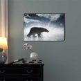 thumbnail image 2 of wall26 - Canvas Prints Wall Art - Polar Bear Amidst The Falling Artic Snow | Modern Wall Decor/Home Decoration Stretched Gallery Canvas Wrap Giclee Print. Ready to Hang - 16" x 24", 2 of 4