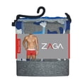 thumbnail image 2 of Bóxer Zaga para Hombre, Corto Double Brush Azul 3 Piezas Talla CH, 2 of 4