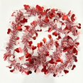 thumbnail image 6 of Valentine's Day Love Themed Heart Shaped Pulled Woolen Decoration Hanger, 2 Meters Long Easy To Wrap Around Ceilings Walls Staircases Or Tree Branches, Indoor And Outdoor Garden, 6 of 7