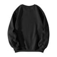 thumbnail image 4 of Women's Fashion Casual Long Sleeve Crewneck Loose Fit Pullover Fleece Sweatshirt with Christmas Holiday Print MERRY and Bright for Comfortable Everyday Wear,Black,M, 4 of 6