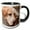 Black/White, variant on 3drose, Houston, Texas, Usa. Sad and Bored Elderly Basset Hound Resting., 11oz Mug