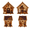Halloween Wooden1_A6, variant on Halloween Wooden House 3D Rhinestone Diamond Art DIY Kit, Multi‑Style Collectible Mini Haunted House for Creating Halloween Mini Village