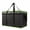 Black-green Edge, variant on 1-Pack Insulated Reusable Grocery Shopping Bags, X-Large Picnic Cooler Bag with Top Cold, Green-Leaf