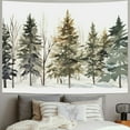 thumbnail image 2 of BCIIG Snow Winter Trees Tapestry Wall Hanging Unique Style Graphic Tapestries Home Wall Decor Art for Living Room Bedroom Apartment Farmhouse Dorm 40x30inch, 2 of 6