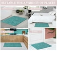 thumbnail image 6 of Home Weavers Bell Flower Bathroom Rug 100% Cotton Tufted Round Shape Bathroom Rug, Soft Absorbent Bath Rugs, Non-Slip Bath Carpet, Machine Washable Bath Mats for Bathroom- 22" Round, Turquoise, 6 of 9
