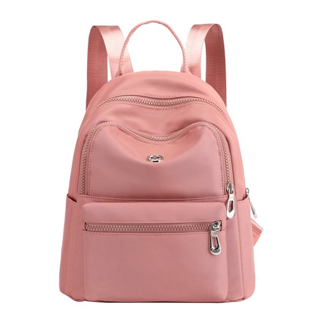 AMERTEER Waterproof Nylon School Shoulder Bag Women Casual Backpack (Light Blue)