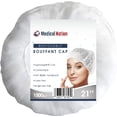 thumbnail image 6 of Medical Nation 21" Disposable Bouffant Caps Hair Nets - 100-Pack - White, Disposable for Lab, Food, 6 of 9
