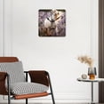 thumbnail image 3 of 10 Inch Wall Clock Battery Operated Silent Clock Decorative for Office, Kitchen, Outdoor, Living RoomHorse Run with Flowers at Sunset Art, 3 of 4