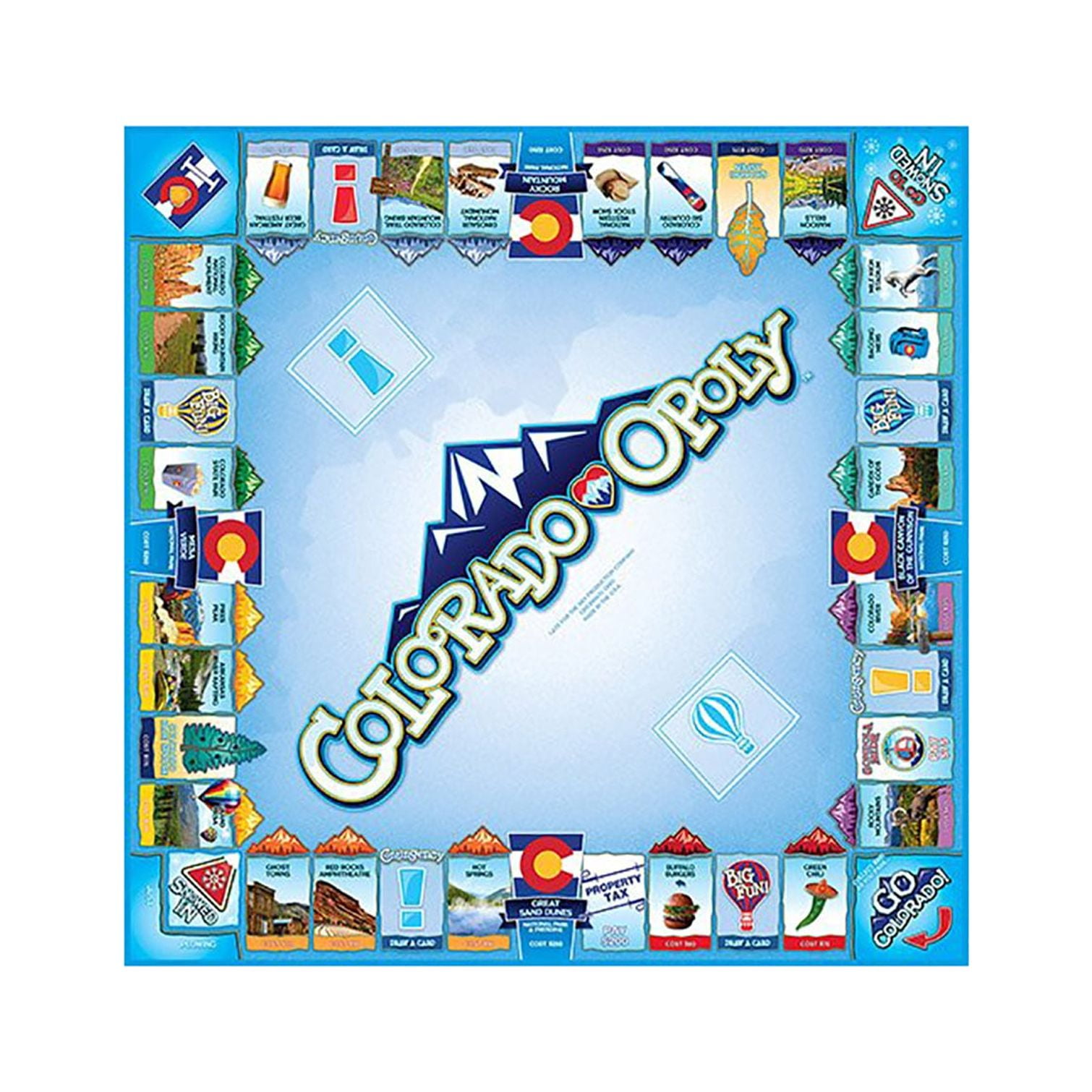 Late for the Sky Colorado-Opoly Strategy Board Game, Children 8+ years