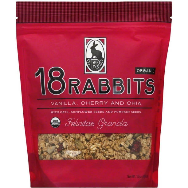 18 Rabbits Organic Felicitas Granola, 11 oz, (Pack of 6)